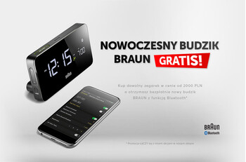Budzik BRAUN Bluetooth gratis!