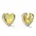 Pozłacane kolczyki w kształcie serduszek z cyrkoniami Guess Mon Amour