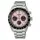 Sportowy zegarek Seiko Prospex Speedtimer Solar Chronograph SSC963P1 z różową tarczą
