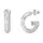 Kolczyki sztyfty litera G z cyrkoniami stal szlachetna Guess G Crystal