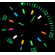 kolorowe podświetlenie tarczy w zegarku Ball Engineer Master II Diver Chronometer