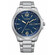 Wojskowy zegarek Citizen Military AW0110-82LE z niebieską tarczą