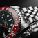 Czerwony pierścień ceramiczny w zegarku Davosa Ternos Ceramic GMT Automatic 161.590.09