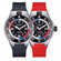 Zegarek Davosa Apnea Diver Automatic 161.568.55 na czerwonym pasku gumowym