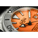 Zegarek nurkowy z pomarańczową tarczą Davosa
