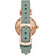 Emporio Armani Gianni T-Bar AR11292 zegarek z zielonym paskiem