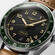 Zielony pierścień ceramiczny w zegarku Longines Spirit Zulu Time L3.812.4.63.2