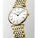 Biała tarcza z rzymskimi indeksami w zegarku Longines L4.512.2.11.7
