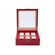 Czerwone pudełko WOLF Palermo 213872 na 6 zegarków otwarte