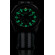 Pod świetlenie zegarka Traser P96 Evolution Chrono Green w półmroku