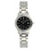 Srebrny zegarek damski z czarną tarczą Atlantic Seabase Ladies