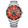 Zegarek nurkowy z chronografem Citizen Aqua, pomarańczowa tarcza