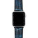 Pasek Hirsch Leaf niebieski dla wegan przy smartwatch