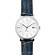 Pasek Hirsch Leaf niebieski wegański przy zegarku