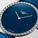 Zegarek damski z niebieską tarczą Longines