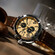 Męski zegarek na pasku skórzanym brązowym U-Boat Classico 45 Tungsteno