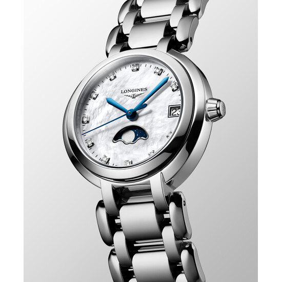 Szwajcarski zegarek Longines PrimaLuna Moon Phase