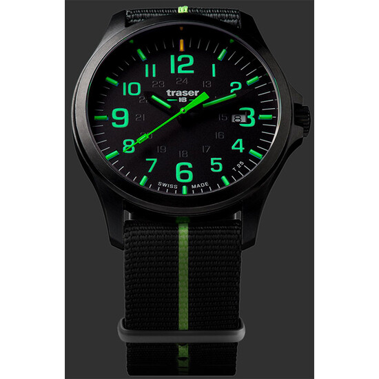 Traser P67 Officer Pro GunMetal Black / Lime 107426