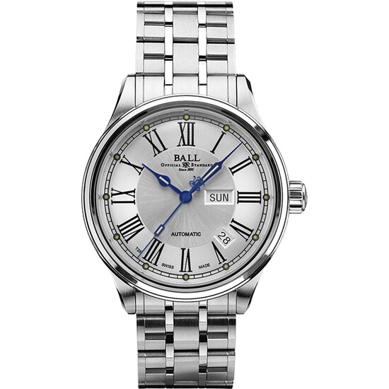 Zegarek męski Ball Trainmaster Roman NM1058D-S4J-WH