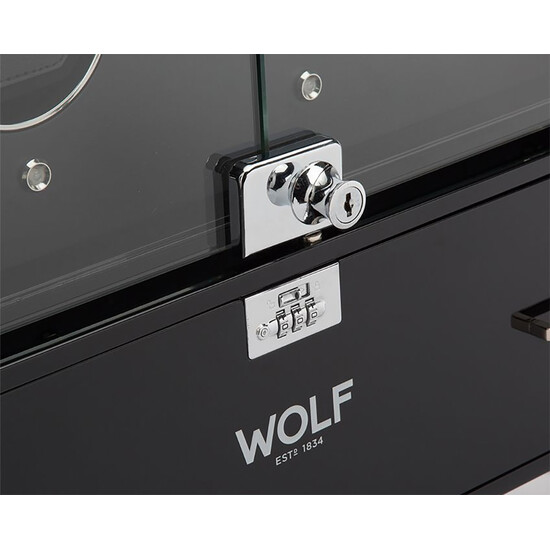 Rotomat na 12 zegarków Wolf 1834 Regent z zamkiem szyfrowym i zamykaniem na klucz