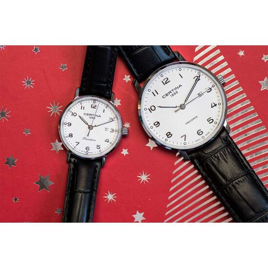 Zegarki Certina DS Caimano damski i męski, idealna para na każdą okazję