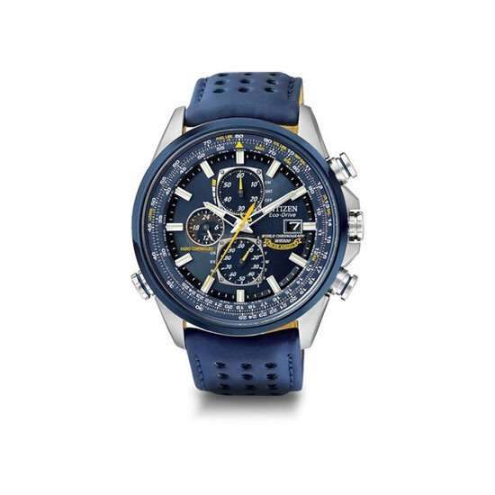 Zegarek Citizen Radio Controlled Blue Angels AT8020-54L na pasku skórzanym