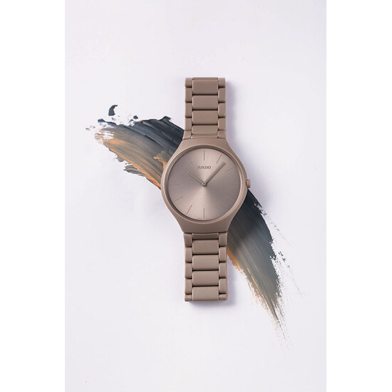 Rado True Thinline Les Couleurs™ Le Corbusier Grey Brown Natural Umber 32141