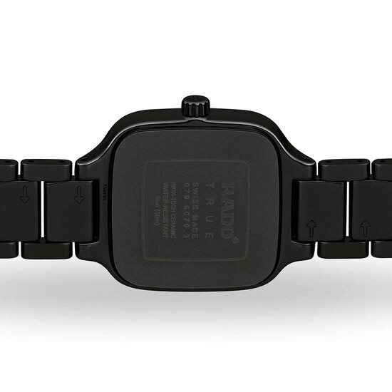 Rado True Square R27080702 dekiel tytanowy w kolorze czarnym