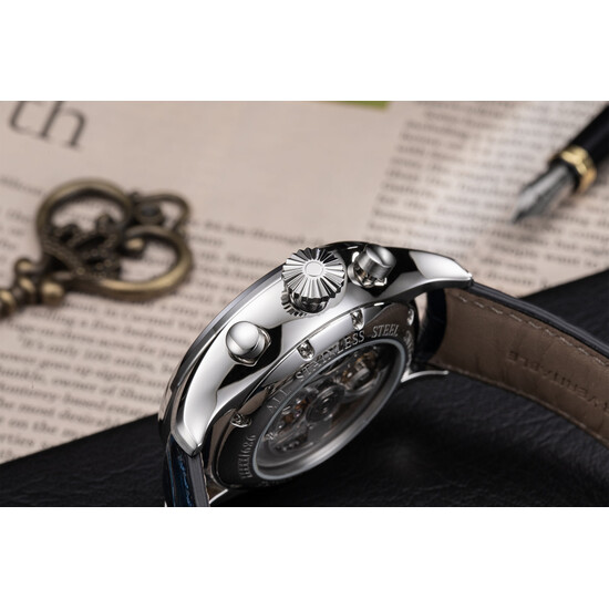 Aerowatch Les Grandes Classiques Automatic Anniversary Skeleton 61989 AA04 SQ koronka.