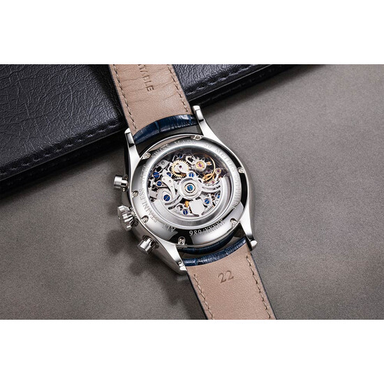 Aerowatch Les Grandes Classiques Automatic Anniversary Skeleton 61989 AA04 SQ przeszklony dekiel.