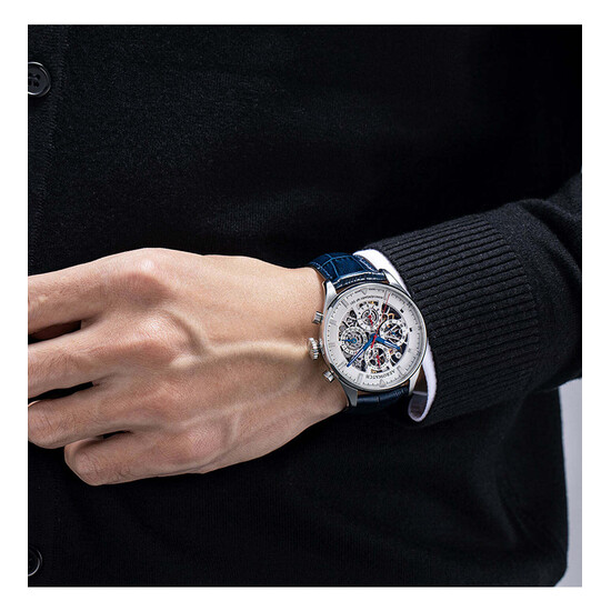 Aerowatch Les Grandes Classiques Automatic Anniversary Skeleton 61989 AA04 SQ zegarek tradycyjny.