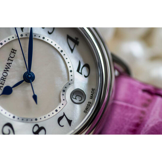Aerowatch 1942 MID-SIZE 42960 AA14 tarcza z masy perłowej