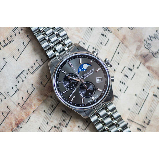 Aerowatch Les Grandes Classiques Moon Phase 78990 AA01 M zegarek