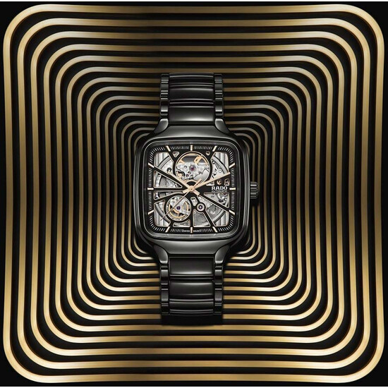 Zegarek męski w typie "Open Heart".