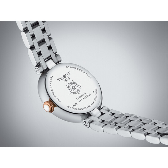 Tissot Bellissima Small Lady T126.010.22.013.01 spód zegarka