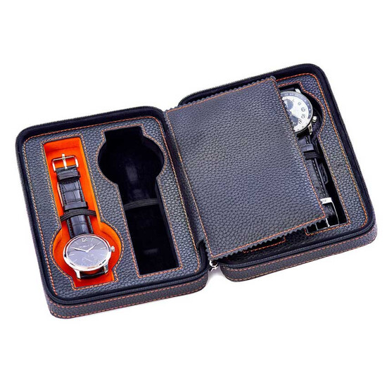 Etui na 4 zegarki Leanschi WPO4-BLAK