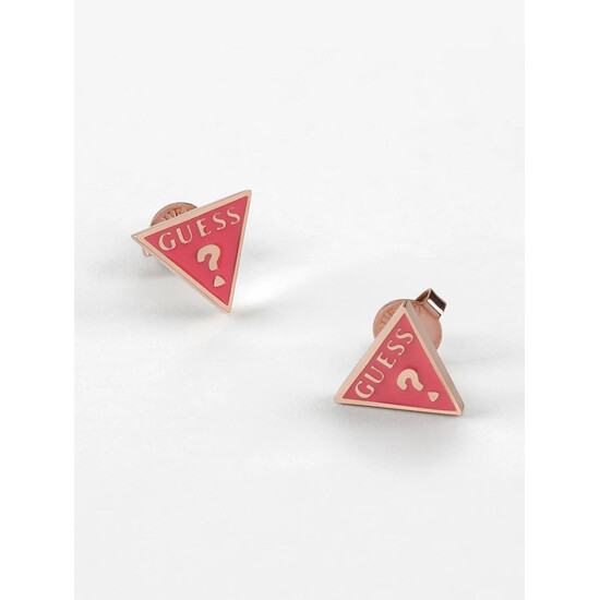 Koralowe kolczyki Guess.