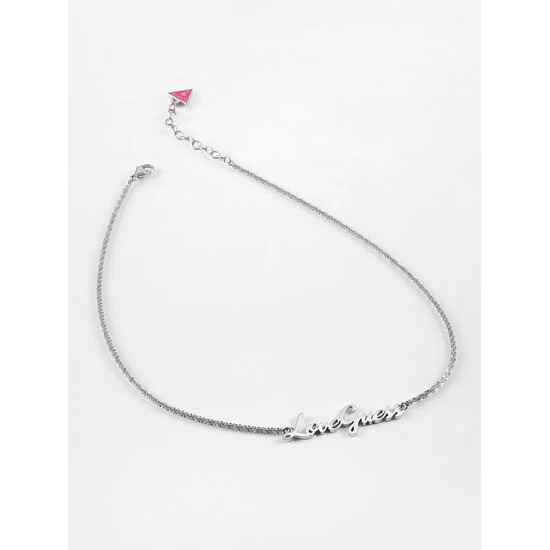 Srebrny naszyjnik Guess.