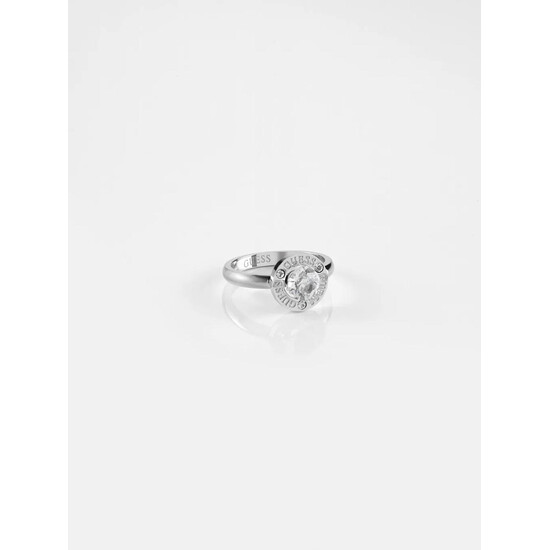 Srebrny pierścionek Guess.