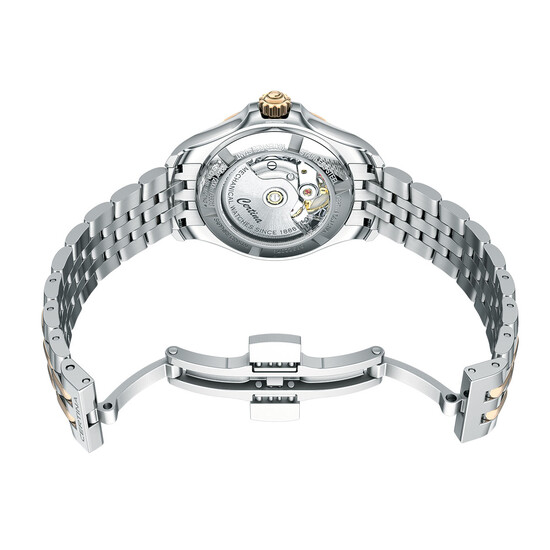 Bezpieczne zapięcie motylkowe na dwa przyciski.