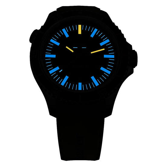 Zegarek na szarym pasku z kauczuku Traser.