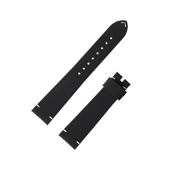 Czarny pasek Omega 19 mm bez klamerki