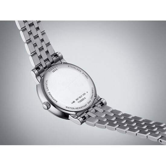 Elegancki zegarek damski na bransolecie Tissot.