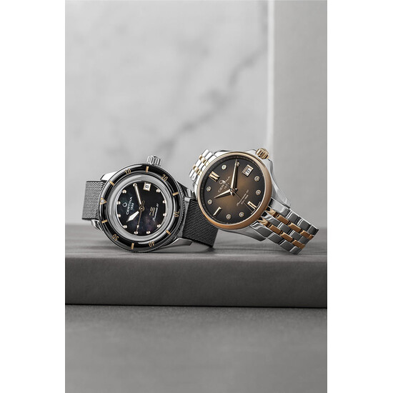 Zegareki Certina z diamentami.