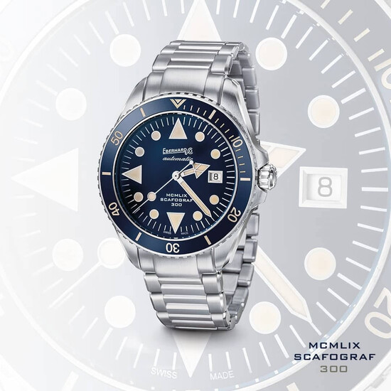 Zegarek męski nurek w stylu vintage Eberhard.