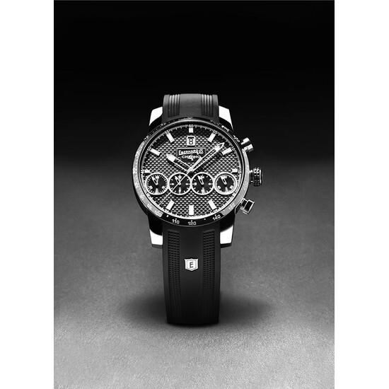 Zegarek Eberhard Chrono 4 21-42 31073.02 CN CU na gumowym pasku