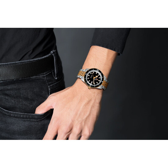 Dwukolorowy zegarek męski Rado Captain Cook