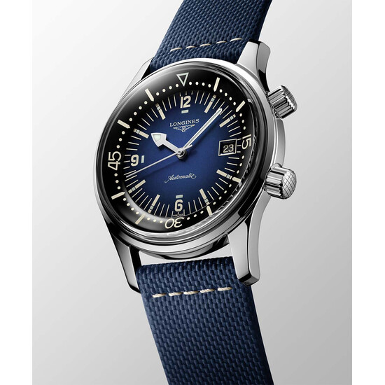 Longines Legend Diver Watch L3.774.4.90.2 zegarek retro