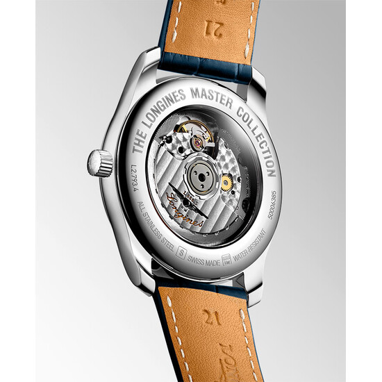 Przeszklony dekiel w zegarku Longines Master Collection L2.793.4.92.0