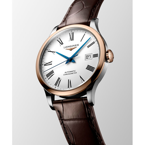Zegarek męski Longines Record L2.821.5.11.2, Wersja: brązowa , 2 image